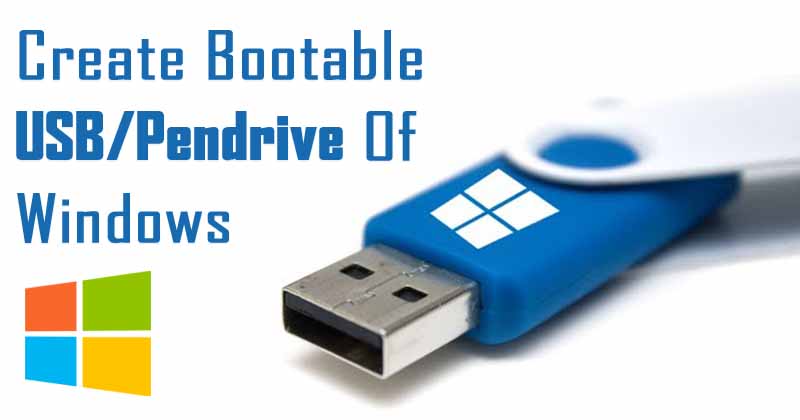 how to create a bootable pendrive