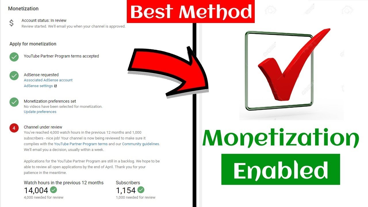 how to monetize youtube channel