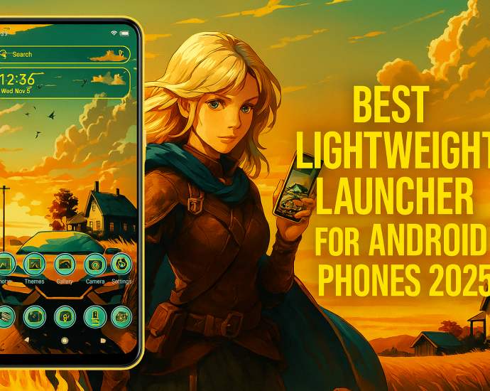 Best Lightweight Launcher for Android Phones 2025 – CMM Launcher with customization and speed.