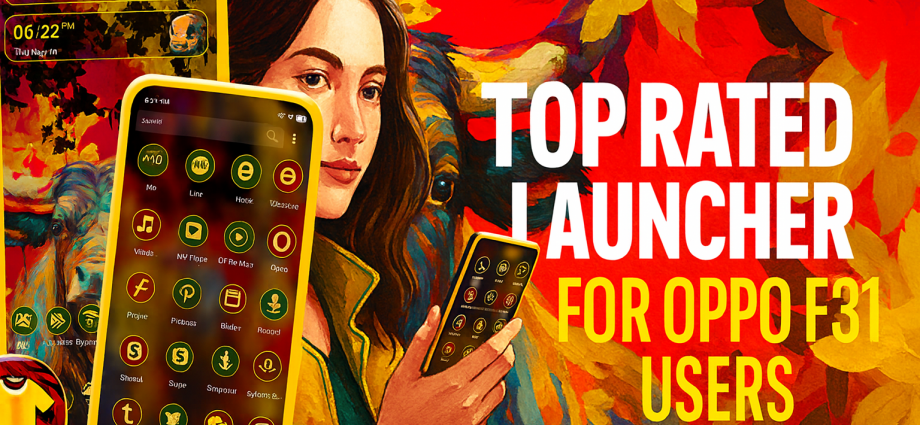 Top rated launcher for OPPO F31 users with customizable icons and smooth interface.