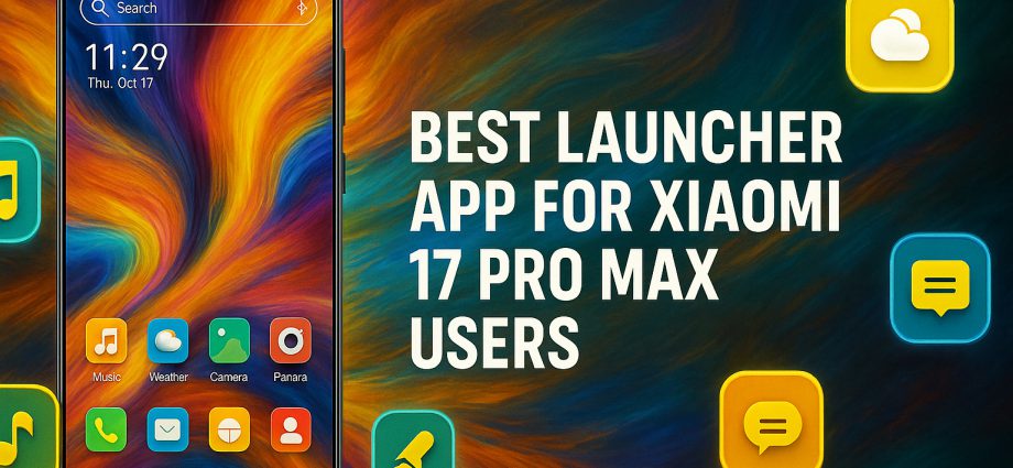 Best Launcher App for Xiaomi 17 Pro Max | CMM Launcher India
