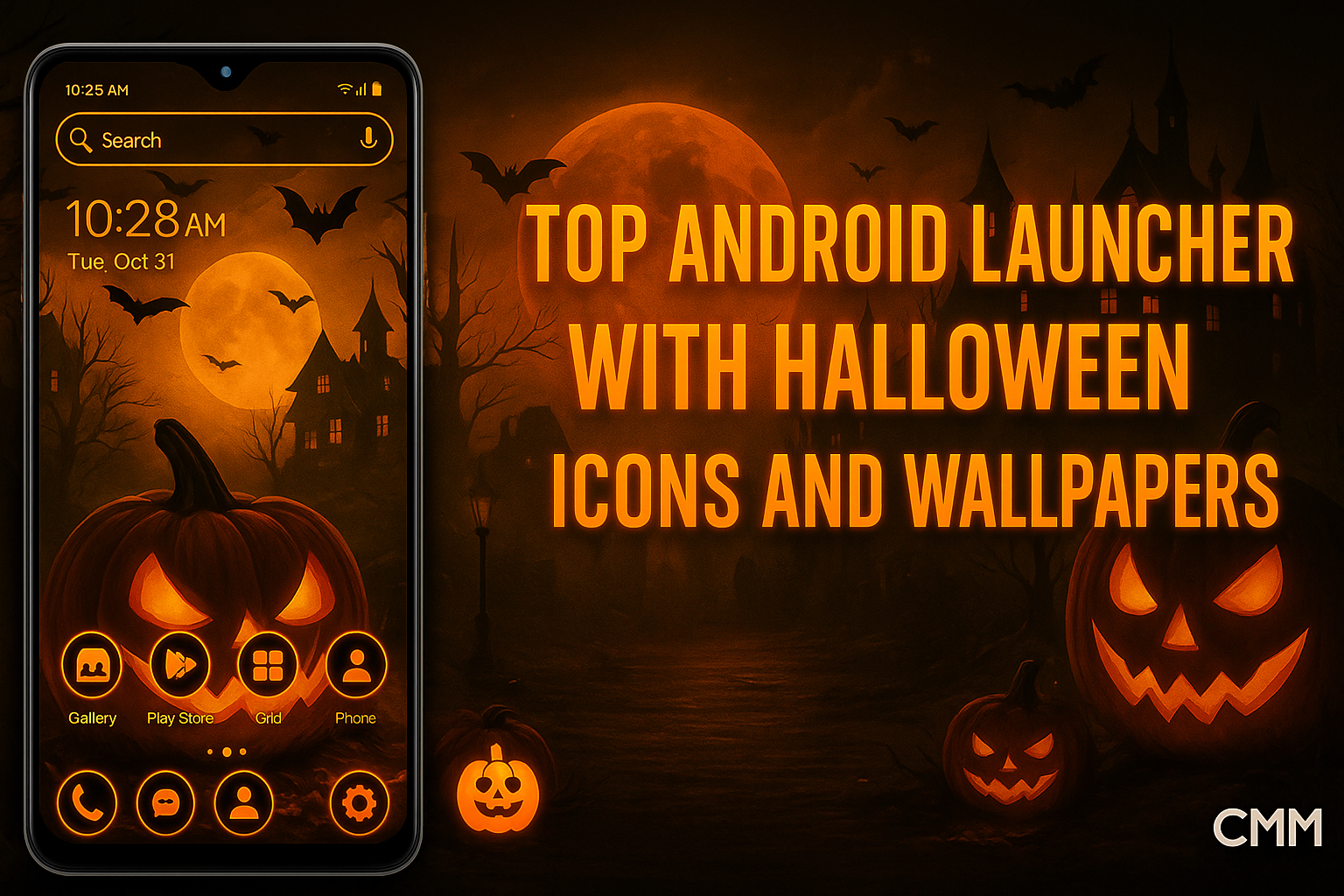 Top Android Launcher With Halloween Icons and Wallpapers