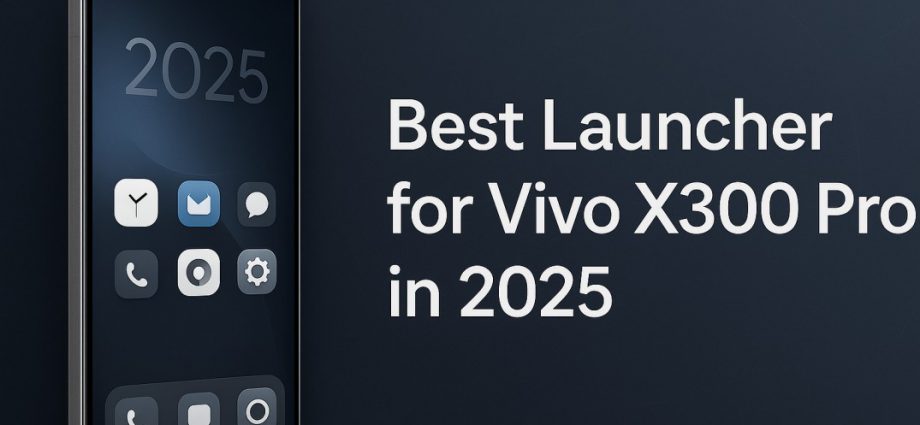 Best Launcher for Vivo X300 Pro showing smooth flagship Android interface with clean layout, gesture navigation, and premium visual balance