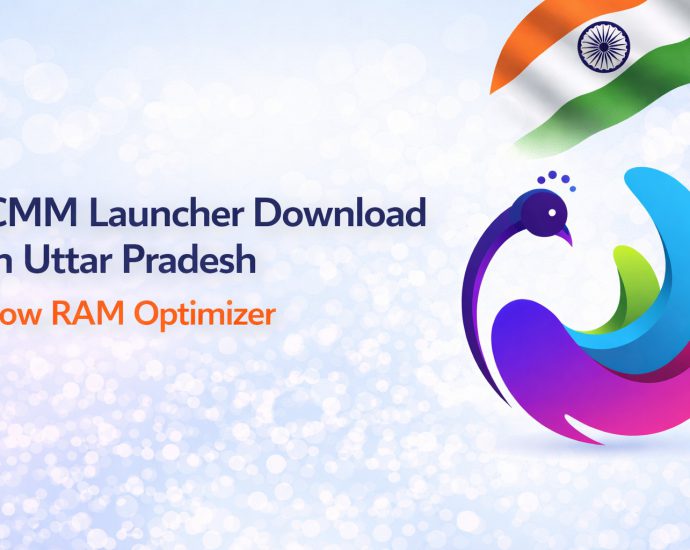 CMM Launcher download in Uttar Pradesh showing low RAM optimization, fast Android performance, and smooth UI experience in 2026