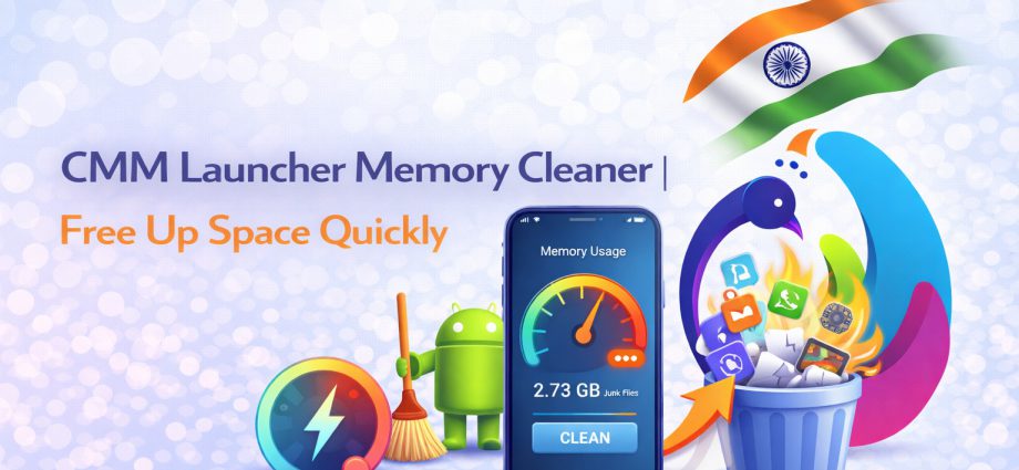 A technician using the CMM Launcher Memory Cleaner to free up space quickly on a severely lagging mobile phone today.