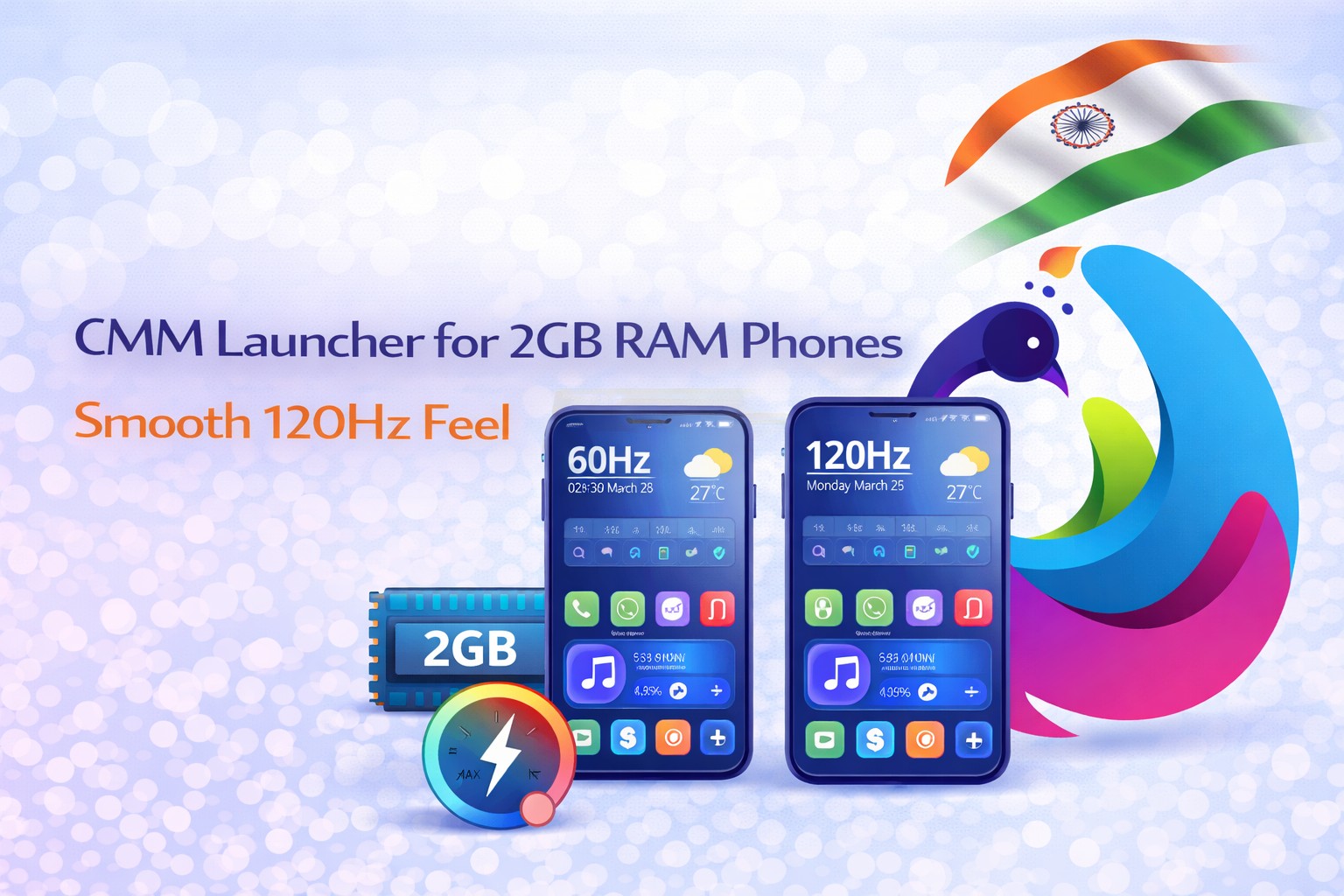 CMM Launcher for 2GB RAM Phones | Smooth 120Hz Feel